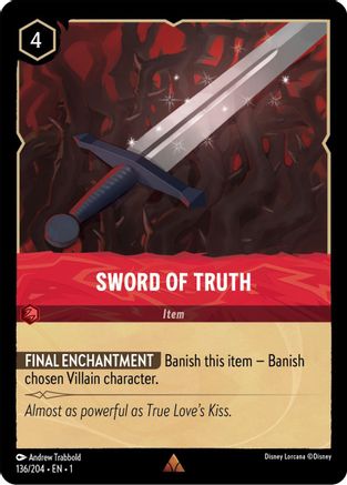 Sword of Truth (136/204) - The First Chapter Cold Foil [Rare]