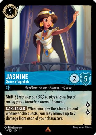 Jasmine - Queen of Agrabah (149/204) - The First Chapter Cold Foil [Rare]