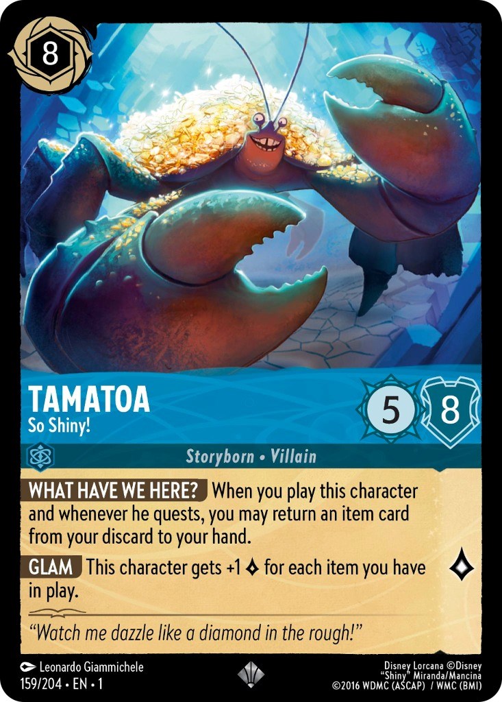 Tamatoa - So Shiny! (159/204) - The First Chapter  [Super Rare]