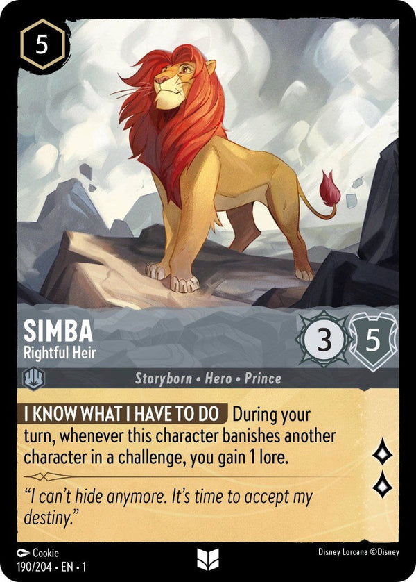 Simba - Rightful Heir (190/204) - The First Chapter  [Uncommon]
