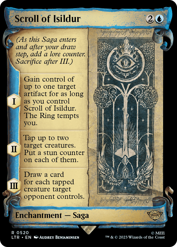 Scroll of Isildur (LTR-520) - The Lord of the Rings: Tales of Middle-earth: (Showcase) Scroll Foil [Rare]