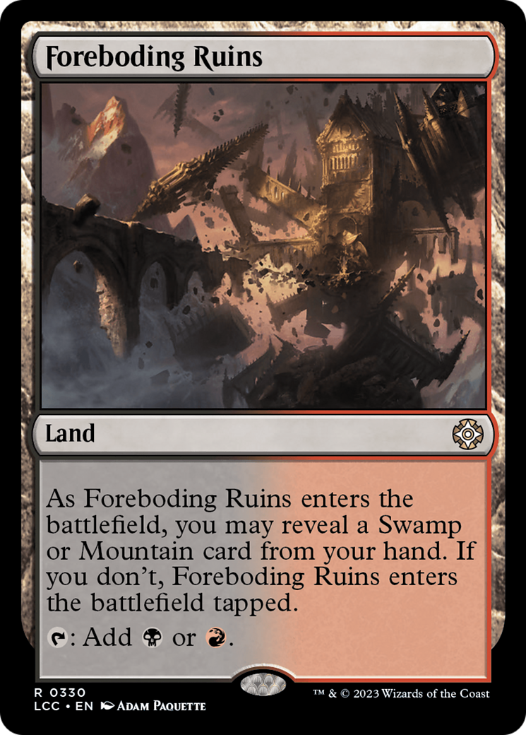 Foreboding Ruins (LCC-330) - The Lost Caverns of Ixalan Commander [Rare]