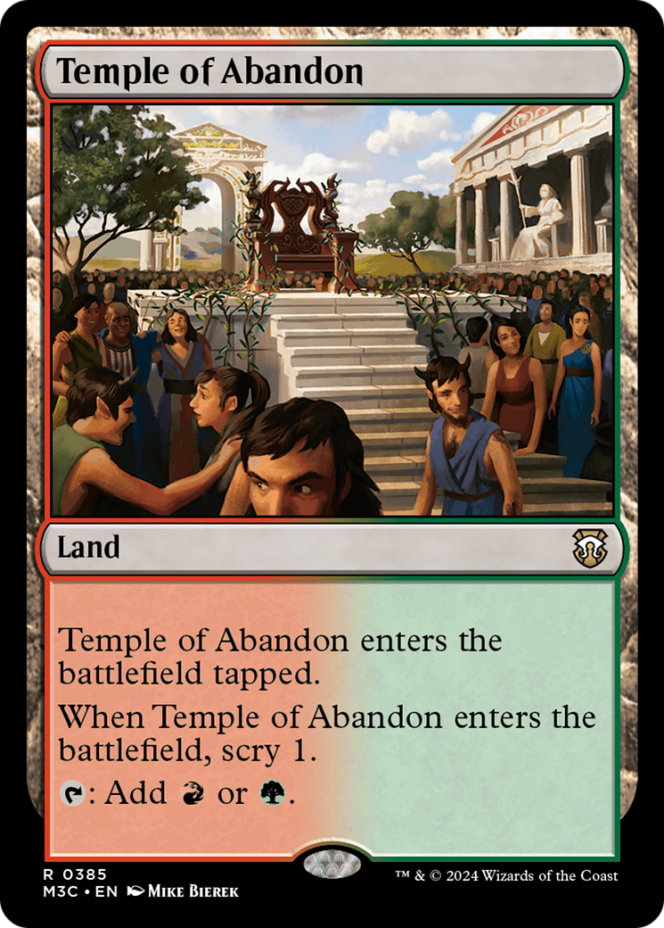 Temple of Abandon (M3C-385) - Modern Horizons 3 Commander [Rare]