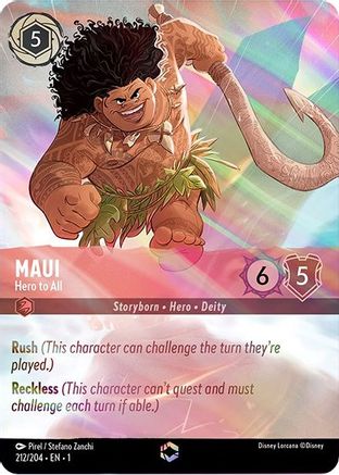 Maui - Hero to All (Enchanted) (212/204) - The First Chapter Holofoil [Enchanted]
