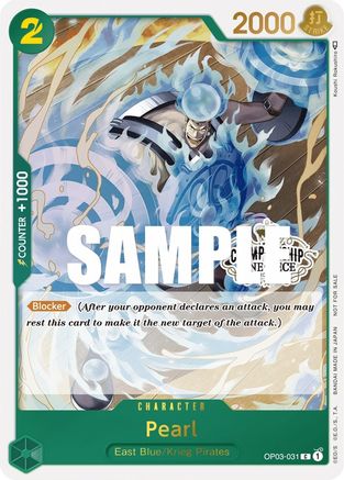 Pearl (Store Championship Participation Pack Vol. 2) (OP03-031) - One Piece Promotion Cards Foil [Promo]