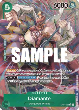 Diamante (Alternate Art) (OP04-028) - Kingdoms of Intrigue Foil [Rare]