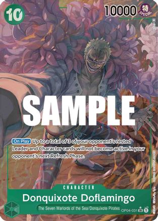 Donquixote Doflamingo (031) (Alternate Art) (OP04-031) - Kingdoms of Intrigue Foil [Super Rare]