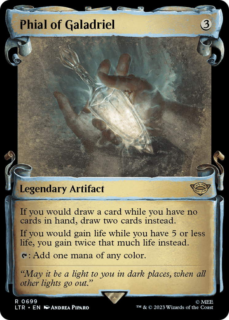 Phial of Galadriel (LTR-699) - The Lord of the Rings: Tales of Middle-earth: (Showcase) Scroll Foil [Rare]