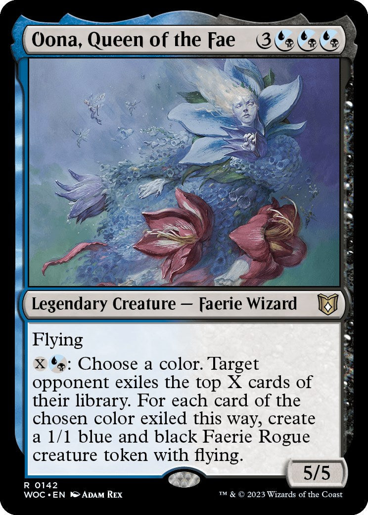 Oona, Queen of the Fae (WOC-142) - Wilds of Eldraine Commander [Rare]