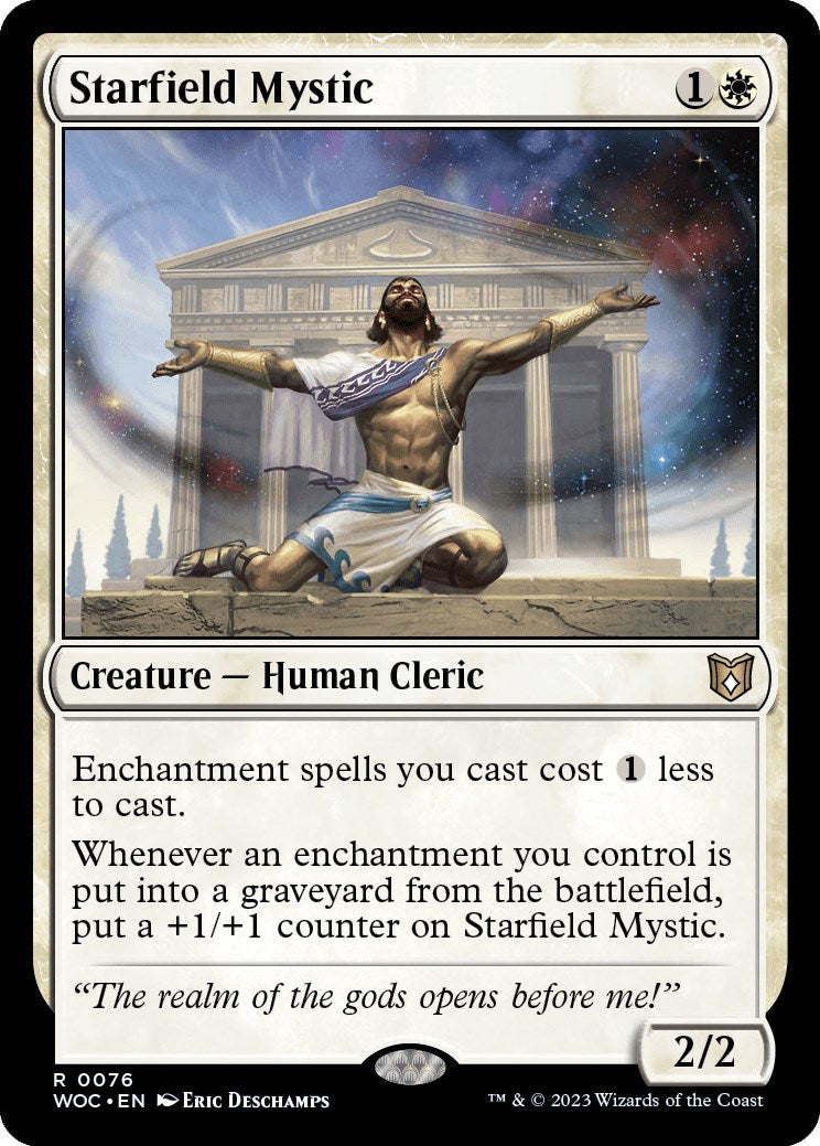Starfield Mystic (WOC-076) - Wilds of Eldraine Commander [Rare]