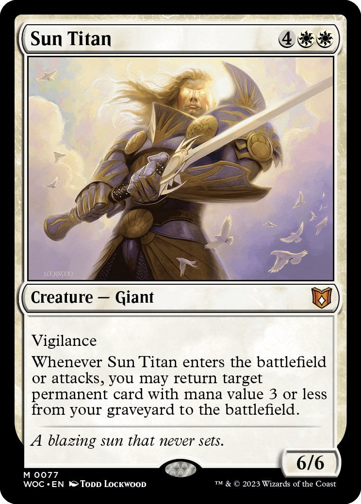 Sun Titan (WOC-077) - Wilds of Eldraine Commander [Mythic]