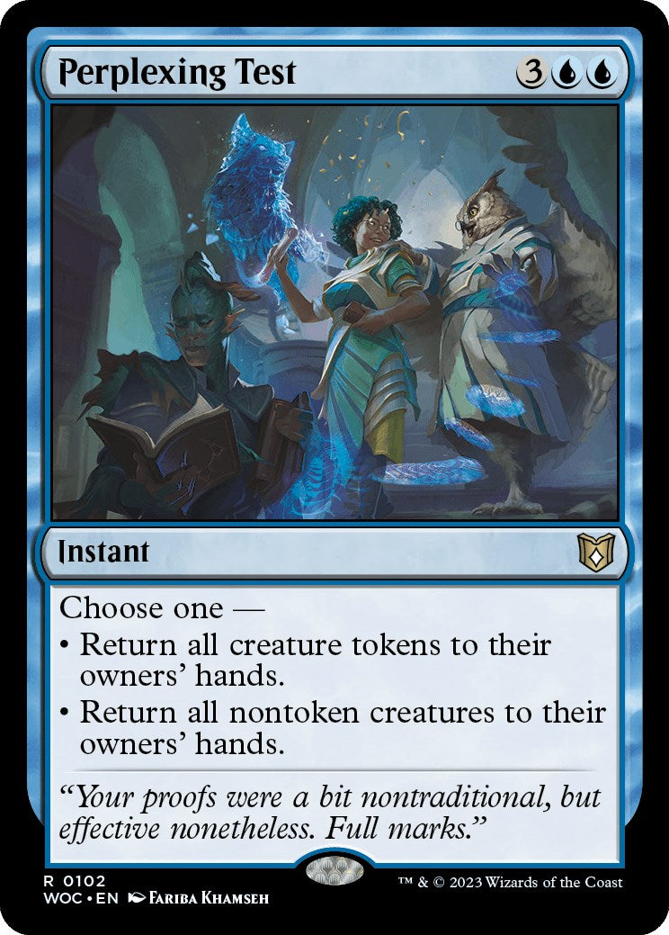 Perplexing Test (WOC-102) - Wilds of Eldraine Commander [Rare]