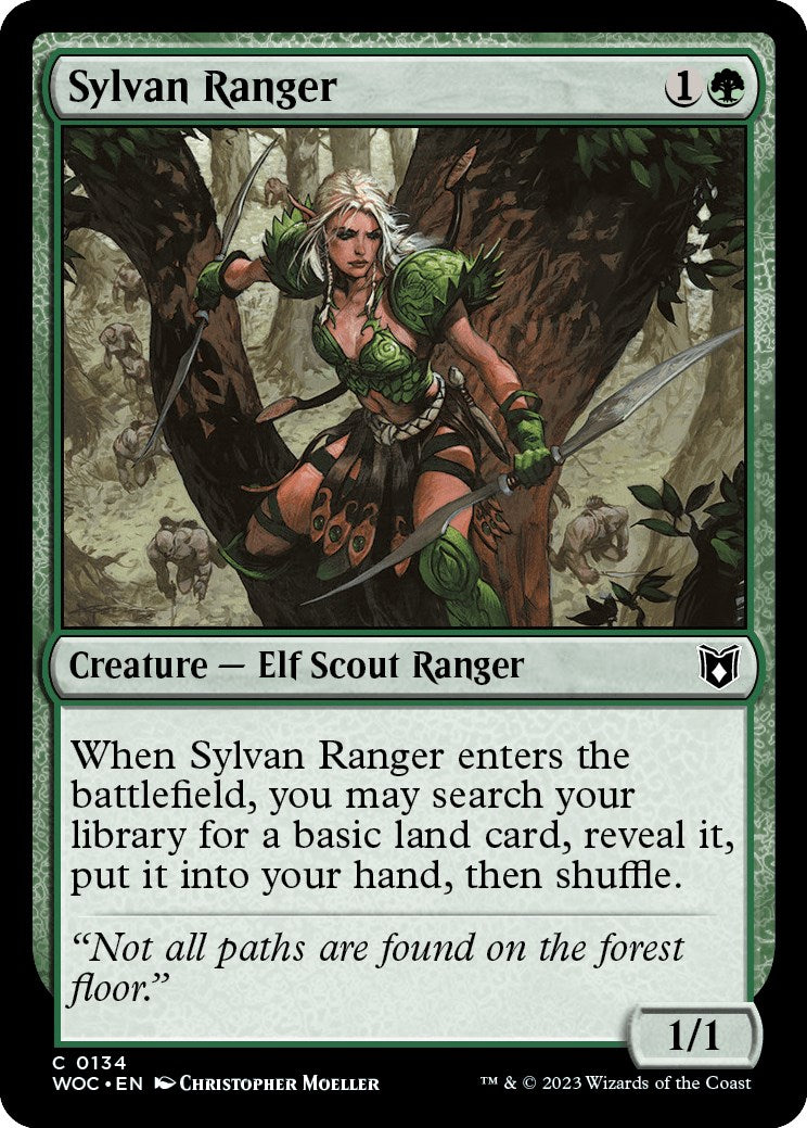 Sylvan Ranger (WOC-134) - Wilds of Eldraine Commander [Common]