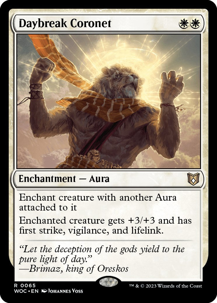 Daybreak Coronet (WOC-065) - Wilds of Eldraine Commander [Rare]