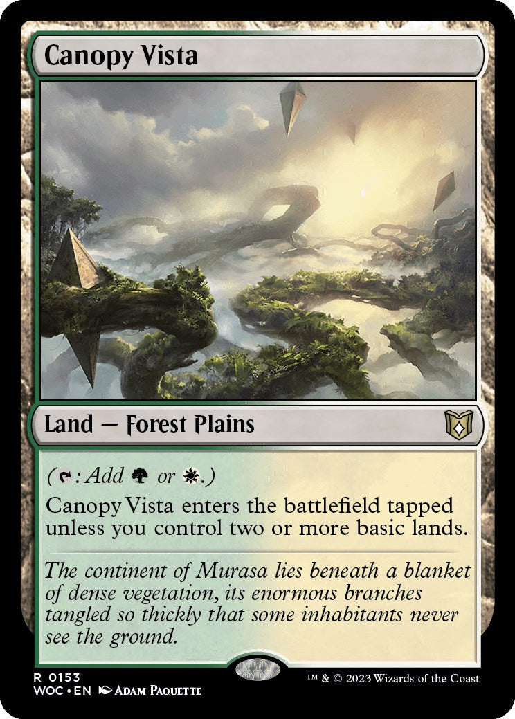 Canopy Vista (WOC-153) - Wilds of Eldraine Commander [Rare]