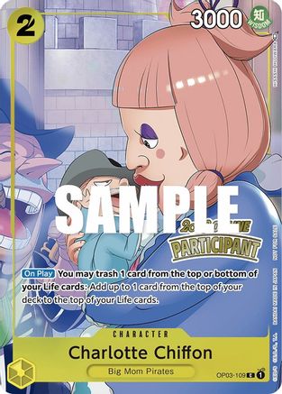 Charlotte Chiffon (Online Regional 2023) [Participant] (OP03-109) - One Piece Promotion Cards Foil [Promo]