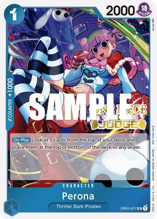 Perona (Judge Pack Vol. 2) (OP01-077) - One Piece Promotion Cards Foil [Promo]