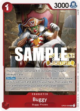 Buggy (Judge Pack Vol. 2) (OP03-008) - One Piece Promotion Cards Foil [Promo]