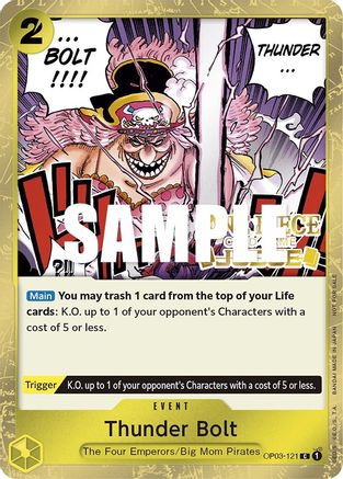 Thunder Bolt (Judge Pack Vol. 2) (OP03-121) - One Piece Promotion Cards Foil [Promo]