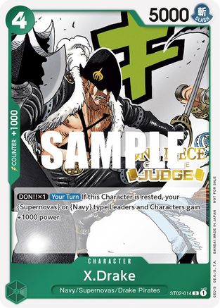 X.Drake (Judge Pack Vol. 2) (ST02-014) - One Piece Promotion Cards Foil [Promo]