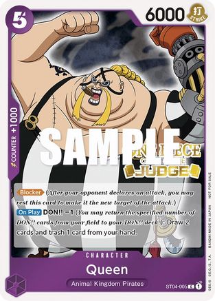 Queen (Judge Pack Vol. 2) (ST04-005) - One Piece Promotion Cards Foil [Promo]