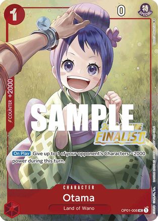 Otama (Offline Regional 2023) [Finalist] (OP01-006) - One Piece Promotion Cards Foil [Promo]