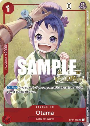 Otama (Offline Regional 2023) [Participant] (OP01-006) - One Piece Promotion Cards Foil [Promo]