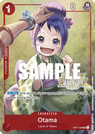 Otama (Offline Regional 2023) [Winner] (OP01-006) - One Piece Promotion Cards  [Promo]