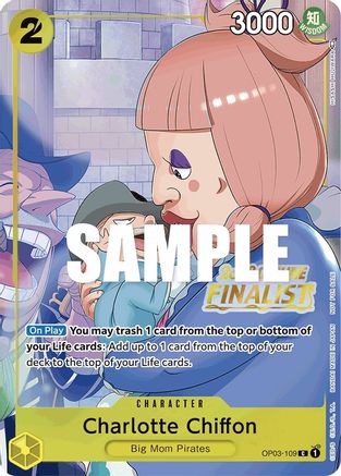 Charlotte Chiffon (Offline Regional 2023) [Finalist] (OP03-109) - One Piece Promotion Cards Foil [Promo]