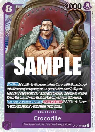 Crocodile (060) (OP04-060) - Kingdoms of Intrigue Foil [Super Rare]