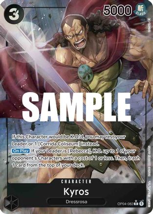 Kyros (Alternate Art) (OP04-082) - Kingdoms of Intrigue Foil [Rare]