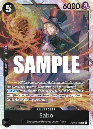 Sabo (OP04-083) - Kingdoms of Intrigue Foil [Super Rare]