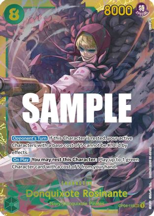 Donquixote Rosinante (OP04-119) - Kingdoms of Intrigue Foil [Secret Rare]