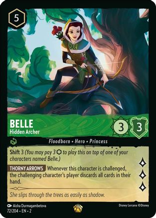 Belle - Hidden Archer (72/204) - Rise of the Floodborn  [Legendary]