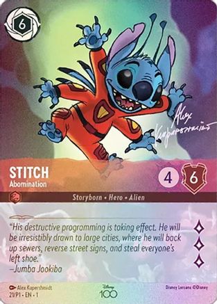 Stitch - Abomination (Alternate Art) (21) - Disney100 Promos Holofoil [Promo]