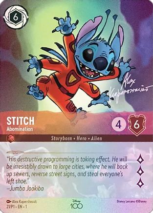 Stitch - Abomination (Alternate Art) (21) - Disney100 Promos Holofoil [Promo]