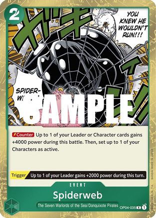 Spiderweb (OP04-035) - Kingdoms of Intrigue Foil [Rare]
