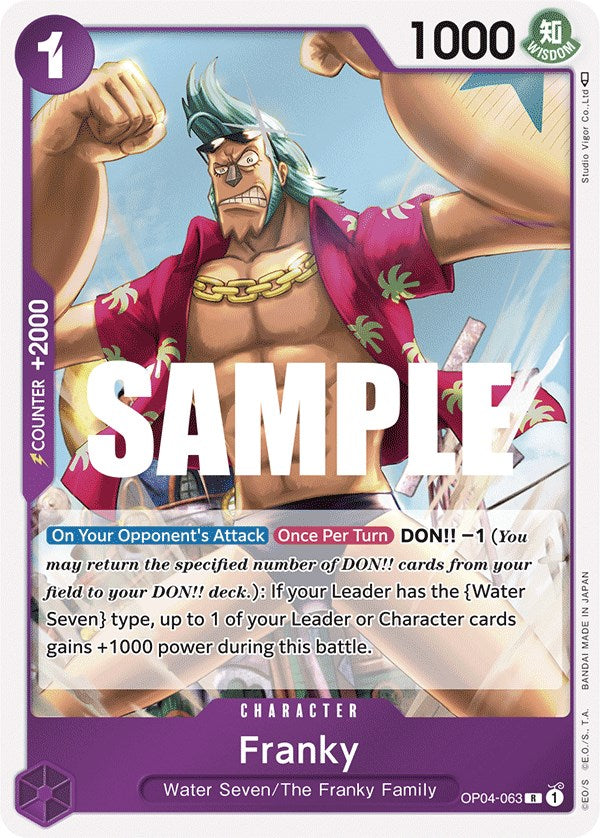 Franky (OP04-063) - Kingdoms of Intrigue Foil [Rare]