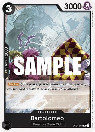 Bartolomeo (OP04-089) - Kingdoms of Intrigue Foil [Rare]