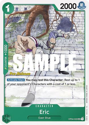 Eric (OP04-022) - Kingdoms of Intrigue Pre-Release Cards  [Uncommon]