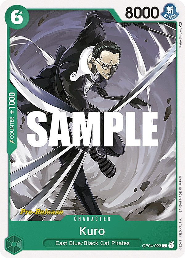 Kuro (OP04-023) - Kingdoms of Intrigue Pre-Release Cards  [Common]