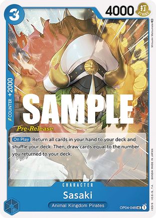 Sasaki (OP04-048) - Kingdoms of Intrigue Pre-Release Cards  [Uncommon]