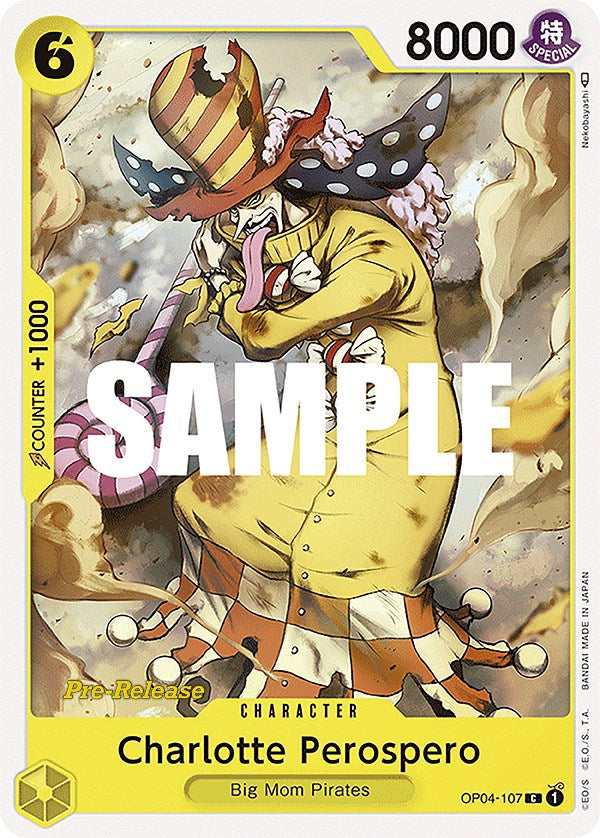 Charlotte Perospero (OP04-107) - Kingdoms of Intrigue Pre-Release Cards  [Common]