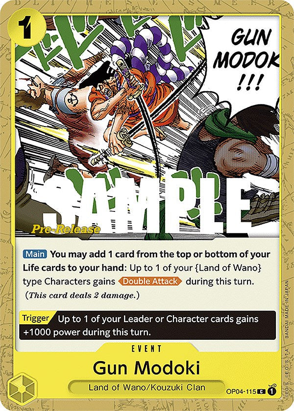 Gun Modoki (OP04-115) - Kingdoms of Intrigue Pre-Release Cards  [Common]