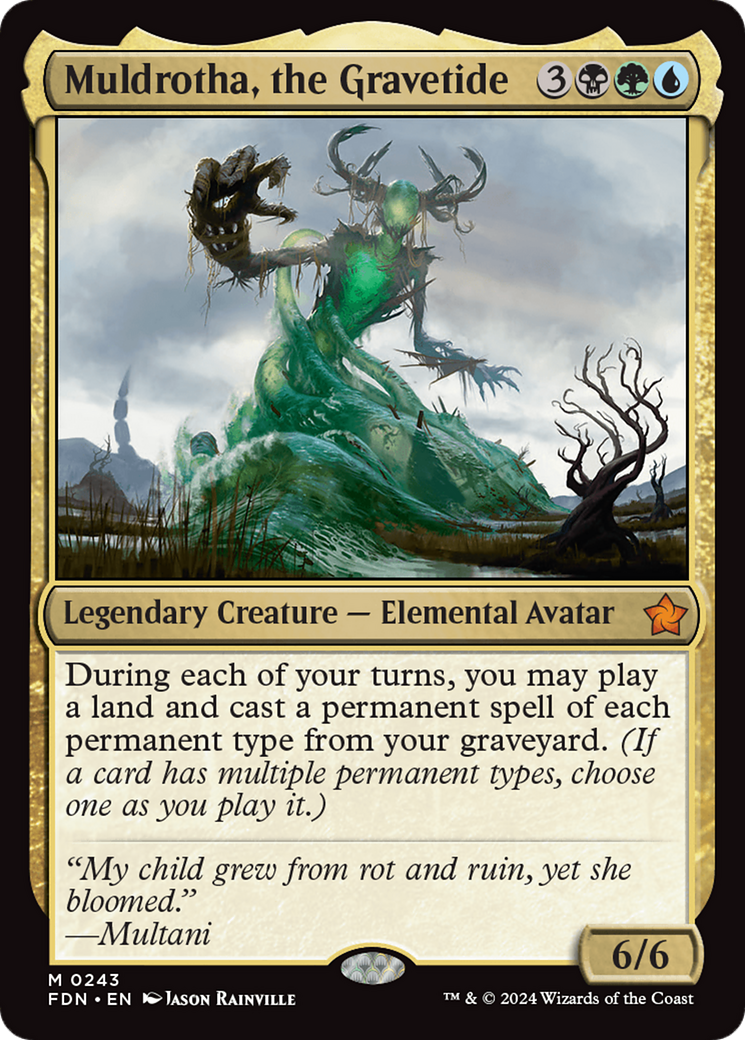 Muldrotha, the Gravetide (FDN-243) - Foundations Foil [Mythic]