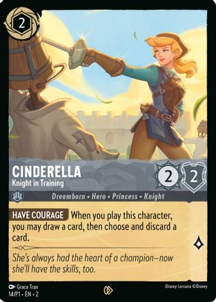 Cinderella - Knight in Training (14) - Disney Lorcana Promo Cards Cold Foil [Promo]