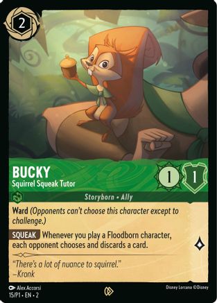 Bucky - Squirrel Squeak Tutor (15) - Disney Lorcana Promo Cards Cold Foil [Promo]