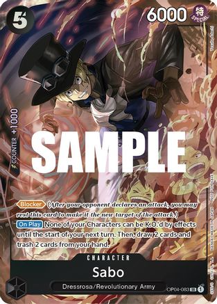Sabo (Sealed Battle 2023 Vol. 1) (OP04-083) - One Piece Promotion Cards Foil [Super Rare]