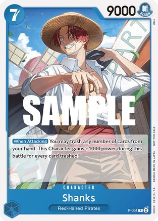 Shanks (Sealed Battle Kit Vol. 1) (P-051) - One Piece Promotion Cards  [Promo]