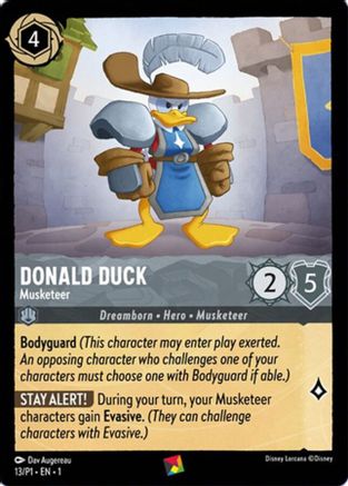 Donald Duck - Musketeer (13) - Disney Lorcana Promo Cards  [Promo]